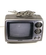 Vintage Toshiba Blackstripe TV 9&quot; CRT 1980s Model C099 Assembled In USA - £118.69 GBP
