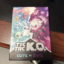Tic Tac KO Cute vs Evil Card Game  NEW 8+ K.O. 2-4 Players Unstable Games - £19.33 GBP