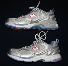 New Balance 758 Silver &amp; Blue Fit Walk Athletic Shoes Women&#39;s 6 1/2 B 6.... - £55.25 GBP