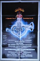 THE BEE GEES &amp; PETER FRAMPTON SIGNED POSTER X4 - SGT. PEPPER - 27&quot;x41&quot; w... - £764.81 GBP