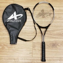 Athletech Tennis Racket with Cover L2: 4 1/4&quot;L Grey And Black  - £10.13 GBP
