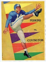 Perkins Demons vs Covington High School Football Program Oklahoma 1960 - £13.95 GBP