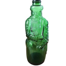 Vintage Anchor Hocking Figural Liquor Bottle Green Bottle - £11.19 GBP