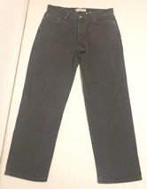 Levis 550 Jeans Relaxed Fit Black Denim Mens Size 38x32 Red Tab Levi Strauss - $13.95