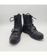 Polo Ralph Lauren Ranger Leather Buckle Lace-Up Boots Black Men’s Size 9... - $84.18 CAD