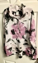 Womens Victorias Secret PINK L/S Warm Top 1/2 Zip Tie Dye Sz. XS  A+Condition - £10.04 GBP