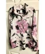 Womens Victorias Secret PINK L/S Warm Top 1/2 Zip Tie Dye Sz. XS  A+Cond... - $12.99