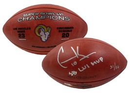 Cooper Kupp Autographed &quot;Sb Lvi Mvp&quot; Super Bowl Champ Football Fanatics Le 56 - £625.03 GBP