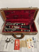 Vintage Andre Piccard Paris Clarinet Case Additional Reeds Needs Cleaned... - $93.49
