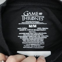 Games of Thrones Shirt Mens M Black Stark Winter is Coming Short Sleeve T Shirt - £20.55 GBP