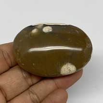 71.7g, 2.3&quot;x1.6&quot;x0.9&quot;, Yellow Ocean Jasper Palm-Stone @Madagascar, B18148 - £4.79 GBP