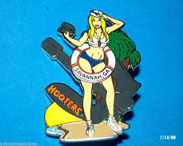 Hooters Restaurant Hot Sailer Girl Beach Fun Savannah Ga Georgia Lapel Pin - £19.29 GBP