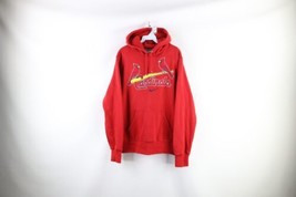 Vtg Nike Mens L Travis Scott Center Swoosh St Louis Cardinals Baseball Hoodie - £68.65 GBP