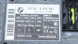 06-07 BMW 750i ECM ECU DME Engine Control Module 7549700 & Ignition Switch  image 5