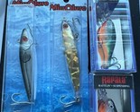 Pack of 4 ( 2 mirrolure  LS38n ls19 + 2 rapala gsr04 ) see picture info - $39.60