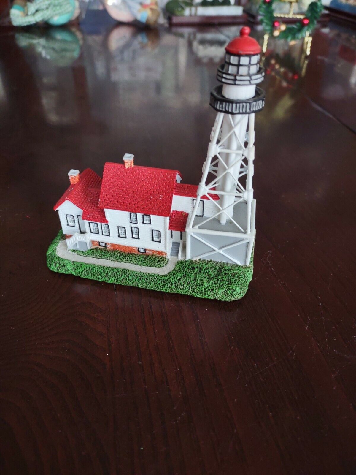 Whitefish Point.Mi Lighthouse Figurine-RARE VINTAGE COLLECTIBLE-SHIP N 2... - $237.48