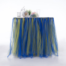 Any Color TABLE TUTU Skirt Rainbow Table Tulle Skirt Tutu Tulle Table Decoration image 10