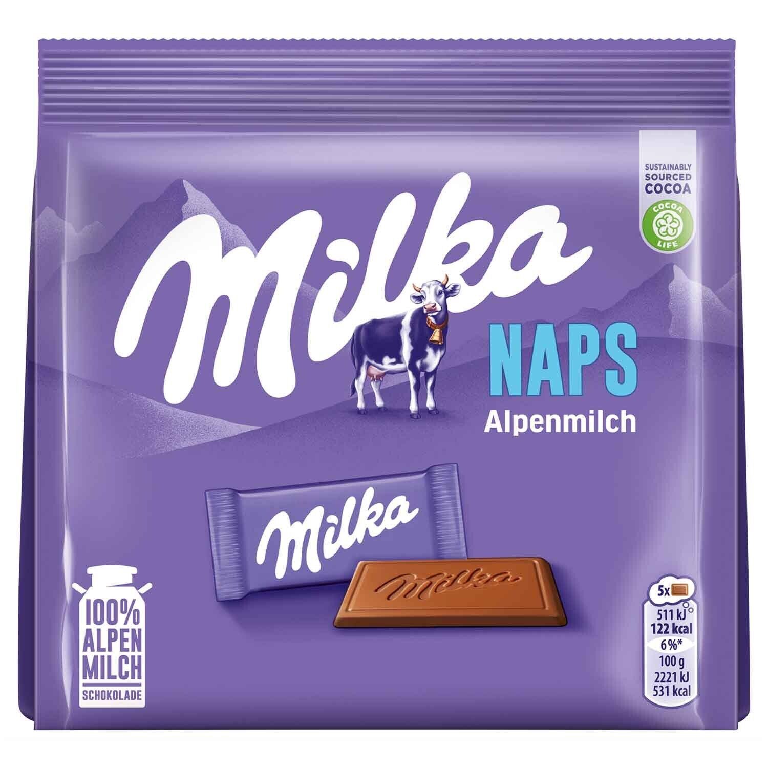 Milka Chocolate NAPS Milk Chocolate Flavor 119g Made in Germany FREE SHIPPING
