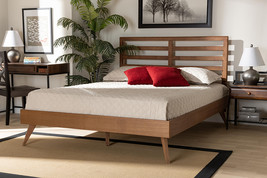 Edana Ash Walnut Queen Size Platform Bed - €360,83 EUR Edana Ash Walnut Queen Size Platform Bed - €360,83 EUR