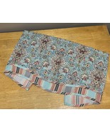 Traditions by Waverly Magic Carpet Teal Opal Valance 52x17” Stripes - €12,65 EUR