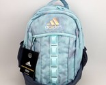 Adidas Stratton II Backpack in Light Blue/Gray Large School Bag Fits 15&quot;... - $39.50