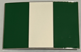 National Flag of Nigeria Belt Buckle Multi-Colored Western Cowboy Cowgirl - £8.73 GBP