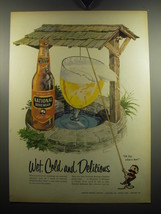 1957 National Bohemian Light Beer Advertisement - Wet, cold and delicious - £14.50 GBP