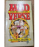 Mad For Better Or Verse Paperback Book by Frank Jacob&#39;s 1968 A Signet Book - €8,50 EUR