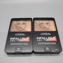 2 L&#39;Oreal Infallible Pro-Contour Contour &amp; Highlight Palette Deep #815 - $10.46