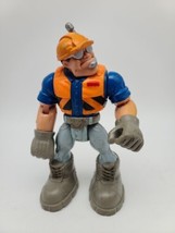 Rescue Heroes Rip Rockefeller Construction Worker Vintage 1998 Action Figure - £5.23 GBP