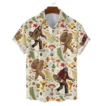 Bigfoot Mushroom HAWAIIAN Shirts for Men Women – Bigfoot with Morel - £8.20 GBP+