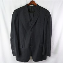 Joseph Abboud 42L | 34 x 32 Gray Flannel Stripe Wool 3Btn Mens Suit - $39.99