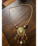 Brighton SWINGING SIXTIES Silver Tone Ovals Chunky Statement Necklace. #1549 - $30.00