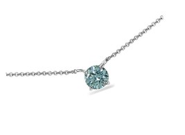 Sterling Silver Solitaire Choker Necklace Made - $73.41