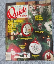 Christmas Cross Stitch Quick &amp; Easy Cross Stitch Patterns Magazine Dec J... - £4.03 GBP