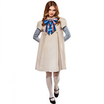 M3gan Megan Women&#39;s Dress and Tights Costume Set Beige - £45.68 GBP