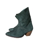Free People Twilight Green Suede Ankle Booties Women’s US Size 5.5 / EU 36 - $81.24 CAD