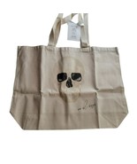 Bebe Blu Designs Skull Tote Canvas Bag Art Debbie Barbarita Halloween - £13.84 GBP