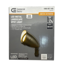 Commercial Electric 7W 550 Lumens Bronze Integrated LED Landscape Flood ... - $23.67 CAD