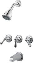 Pfister LG01-81BC Tub &amp; Shower Faucet with Metal Lever Handles - Polishe... - £78.44 GBP