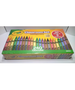 Crayola Crayons Classroom Set 30 Sets of 8 Teacher Supplies 240 Total NEW SEALED - £18.33 GBP