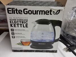 Elite Gourmet EKT1001 Electric 1.0L BPA-Free Glass Kettle Cordless 360Â°... - $23.01