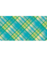 Brushed Plaid Leather Checkbook Cover - £18.23 GBP