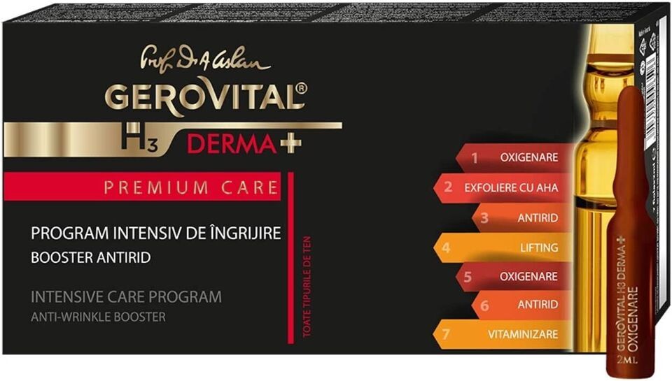 Gerovital H3 Derma+ Premium Care Intense Care Program Anti-Wrinkle Booster Vials