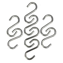 200Pcs 1 Inch Stainless Steel S Hook Curtain Hanging Connectors Mini S S... - $18.99