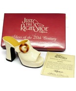 &quot;Struttin&quot; Tiger Eye Buckle Cream Platform by Raine Just The Right Shoe ... - £23.29 GBP