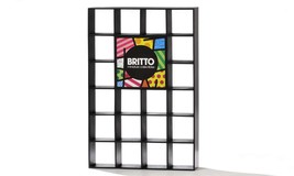 Romero Britto Painted Wooden Miniature Figurine Display Square #293308 Mini - £102.49 GBP