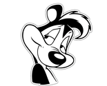 Pepe Le Pew French Skunk Face Sticker Vinyl Decal Waterproof Laptop Car ... - $4.50+