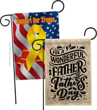 Wonderful Father Burlap - Impressions Decorative Support Our Troops Garden Flags - £27.62 GBP