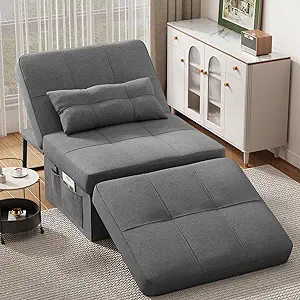Sleeper Chair Bed, 4 In 1 Convertible Chair Bed Sofa Bed, Assembly-Free ... - $407.99